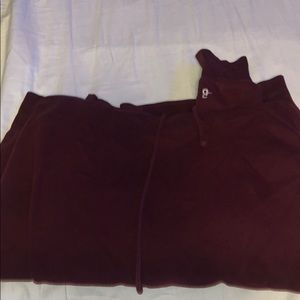 Burgundy hoodie, medium